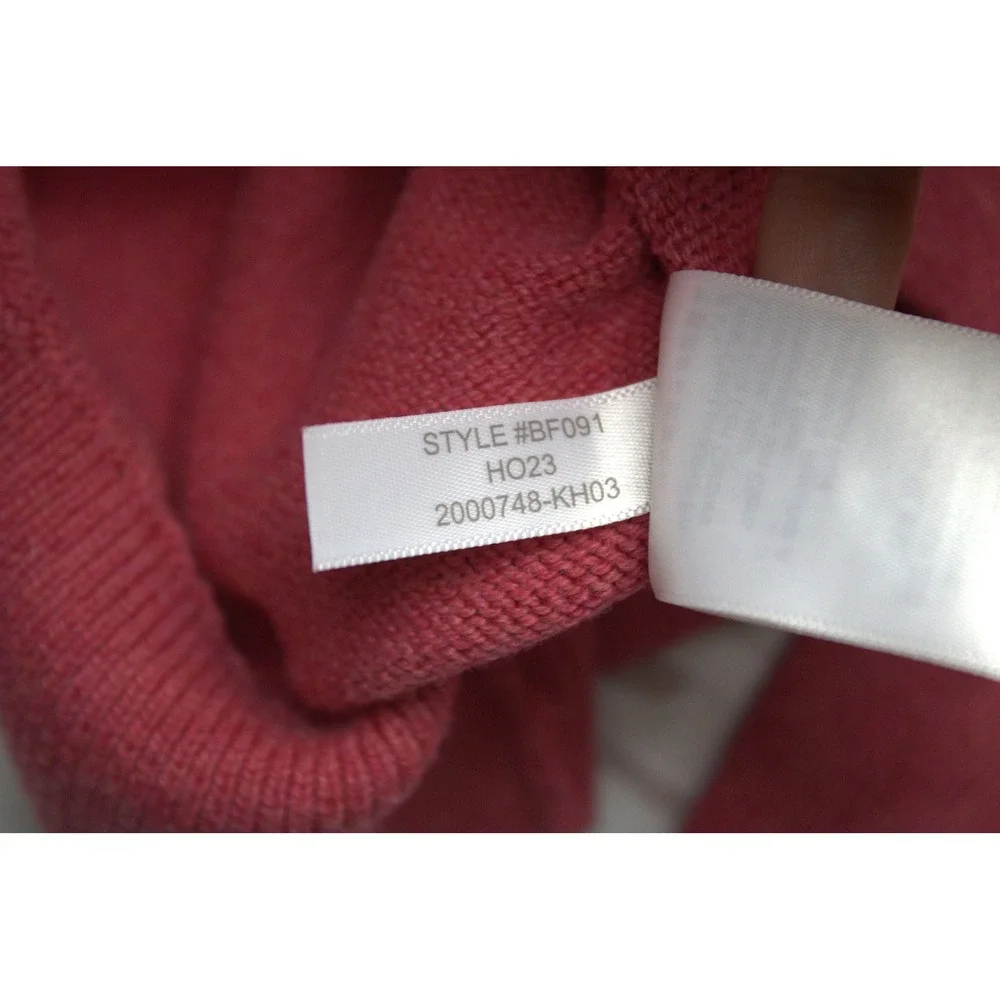 J.Crew Mens 100% Cotton Quarter Zip Sweater Red Small Preppy